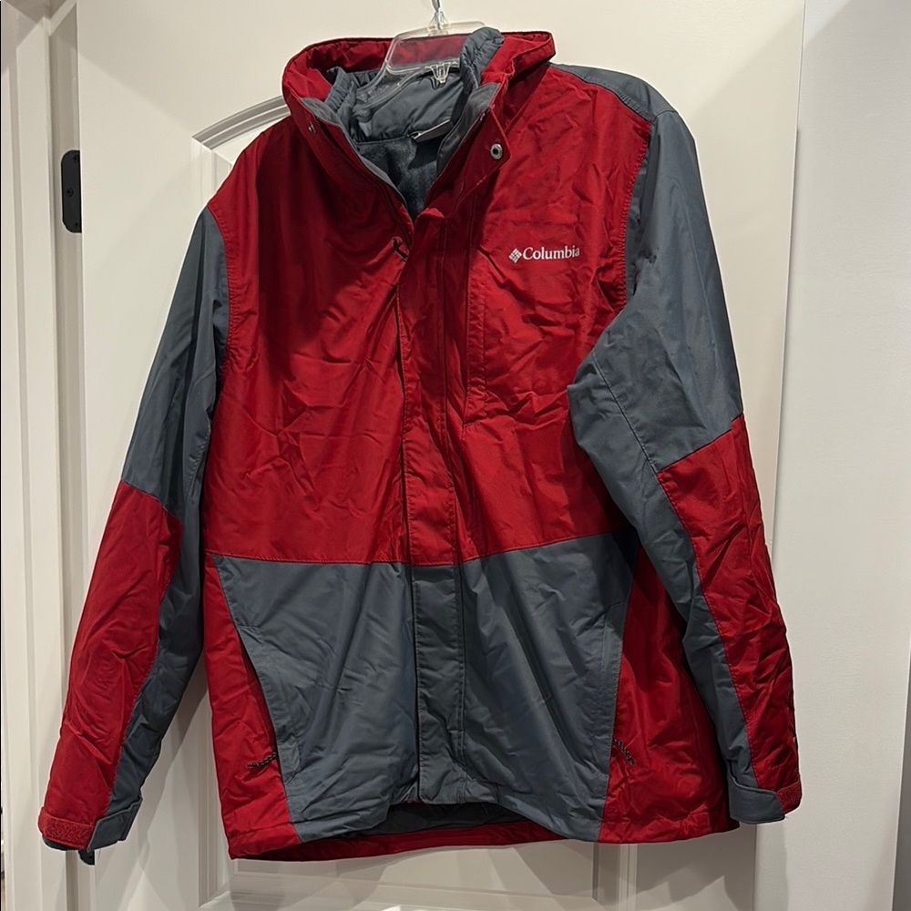 Columbia Red and Gray interchangeable Jacket